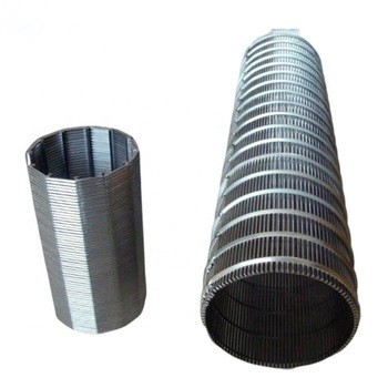 Mexico hot selling 0.7 0.75mm slot opening stainless steel 304 316 wedge wire cylindrical screen filter water well column screen