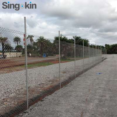 BWG 10 2-1/2 inch H.D Galvanized/vinyl coated chain link fencing