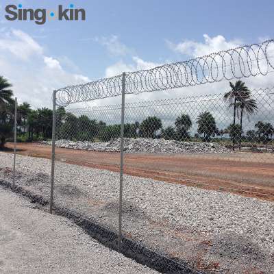 Plant Knuckle Barb selvedge diamond mesh chain link fence factory