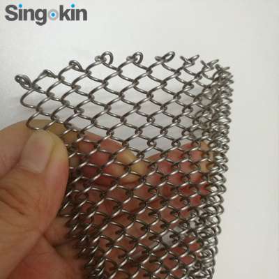 304Stainless steel polishing metal coil curtain as security fencing